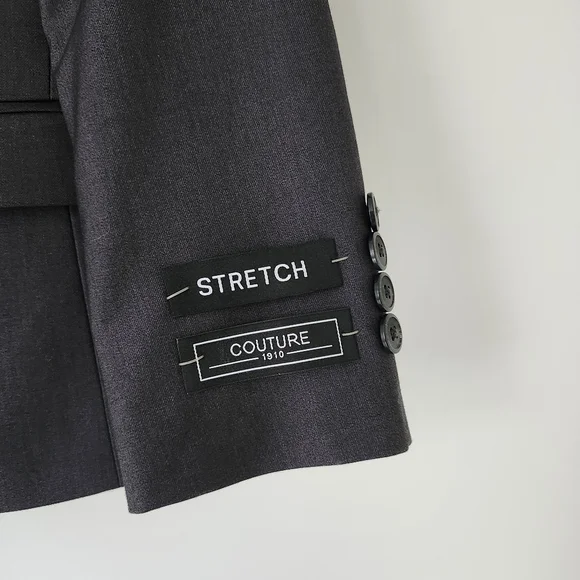 FABIAN Couture 1910 BOY’s Power Stretch Suit Separates in Charcoal - BLAZER 6B - Picture 3 of 16